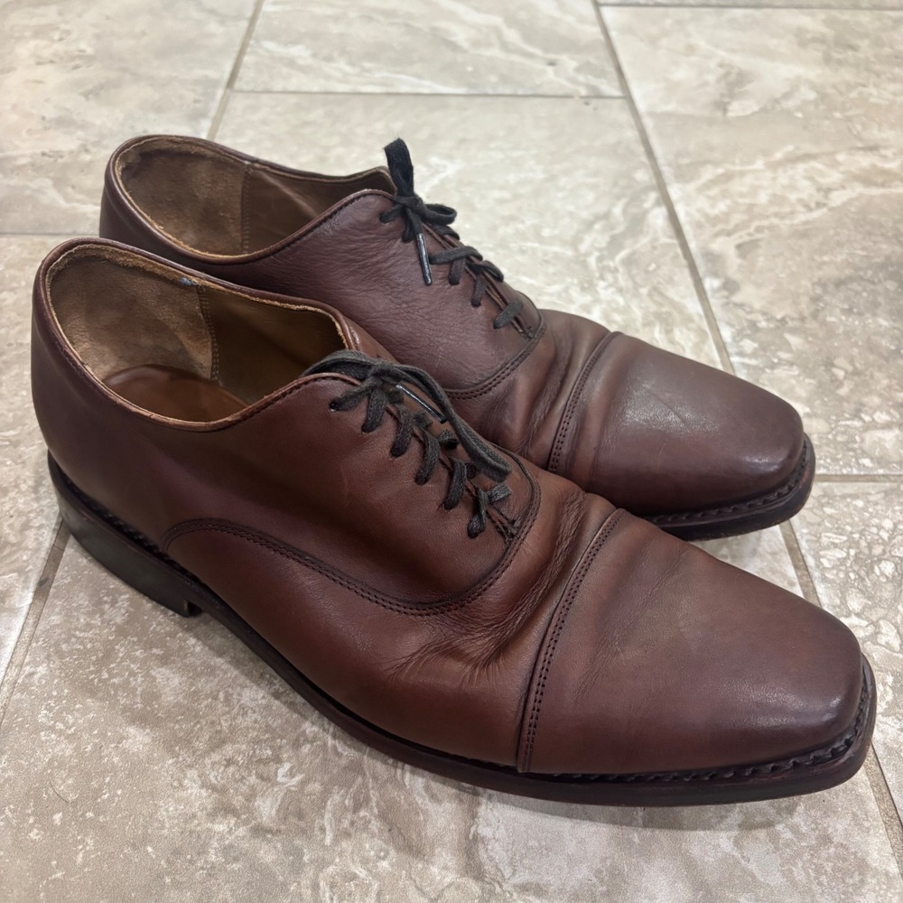 Thursday Boot Co Executive Brown Leather Cap‎ Toe Oxford Dress Shoes Mens 12 US